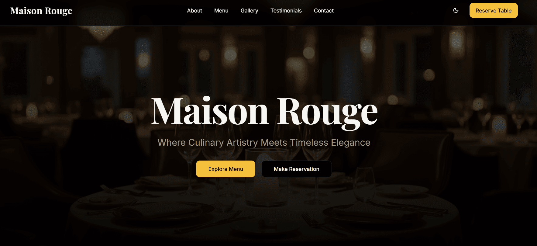 Olivante — Premium Dining Interface